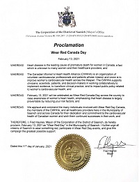 Example Wear Red Canada Proclamation